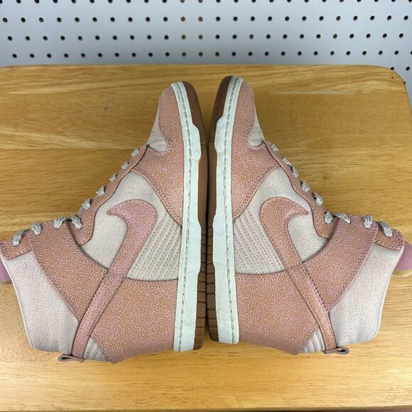 Nike Dunk Sky Hi Women Sz 7.5 Hidden Wedge Pink Sand Sneaker Shoe 543257 040 - Picture 5 of 7